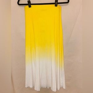 Zara Ombré Skirt Yellow & White